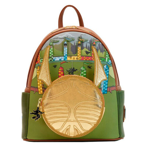 Mochila Snitch Dorada Loungefly 26 cm