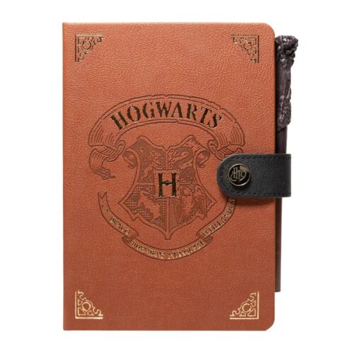 Cuaderno A5 premium y bolígrafo varita Hogwarts