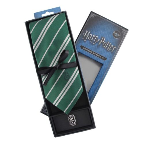 Set Deluxe de Corbata & Pin Slytherin