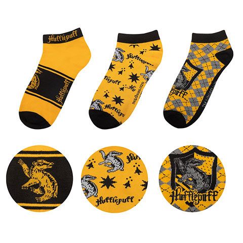 Pack de 3 Pares de calcetines tobilleros Hufflepuff