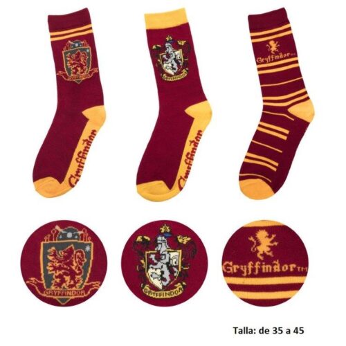 Set 3 calcetines Gryffindor