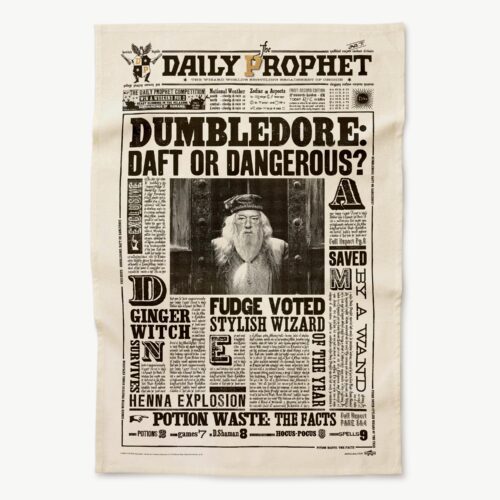 Paño de cocina El Profeta Diario: Dumbledore, ¿tonto o peligroso?