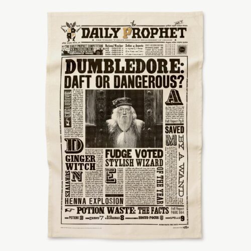 Paño de cocina El Profeta Diario: Dumbledore, ¿tonto o peligroso?