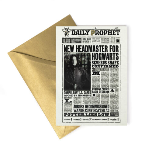 TARJETA DE NOTAS (LENTICULAR) El Profeta Diario - ‘Nuevo Director de Hogwarts’