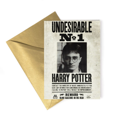 TARJETA DE NOTAS (LENTICULAR) Ministerio de Magia - ‘Indeseable No.1’