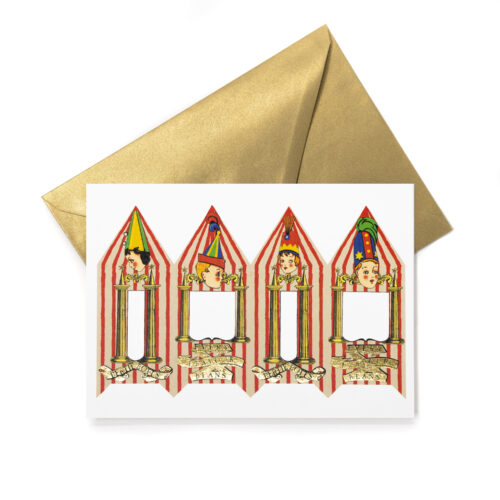 TARJETA DE NOTAS (CON ACABADO METALIZADO) Honeydukes - Envase de Grageas de Todos los Sabores de Bertie Bott