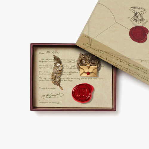 Set de pines Carta de admisión a Hogwarts
