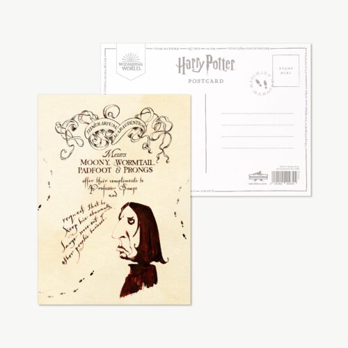 Postal Mapa del Merodeador - Mensaje al Profesor Snape