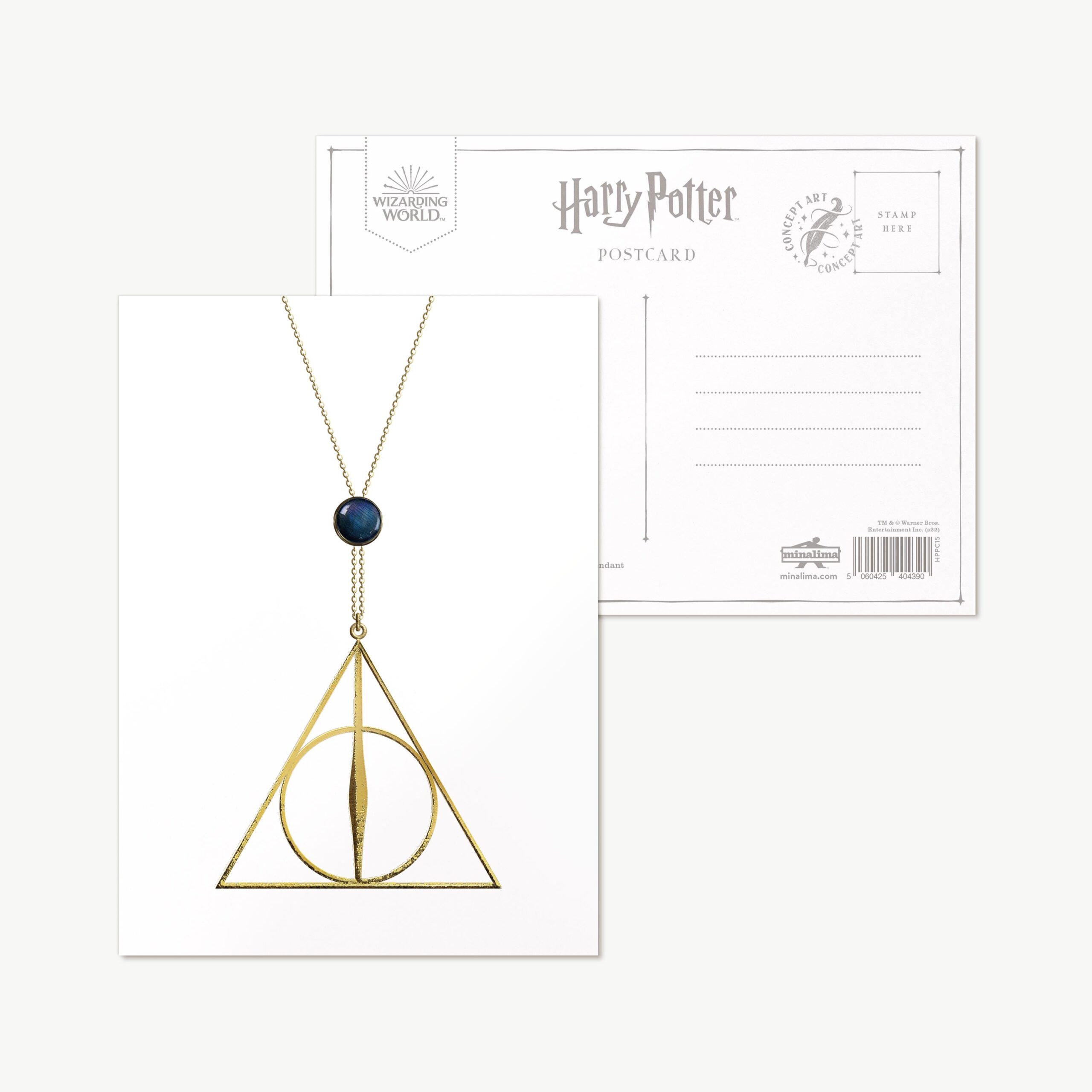 Postal Arte Conceptual - Colgante de las Reliquias de la Muerte