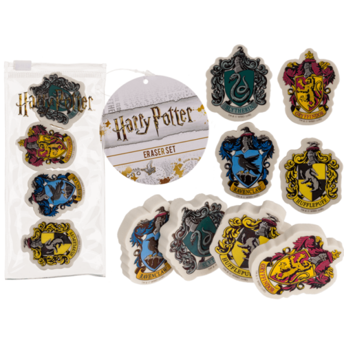 Set de 4 gomas de borrar Harry Potter