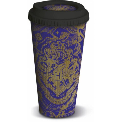 Vaso de café con relieve Hogwarts