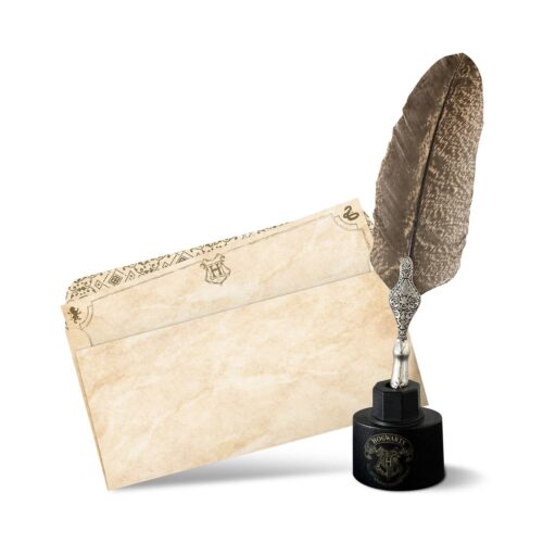Set de bolígrafo y cartas Hogwarts