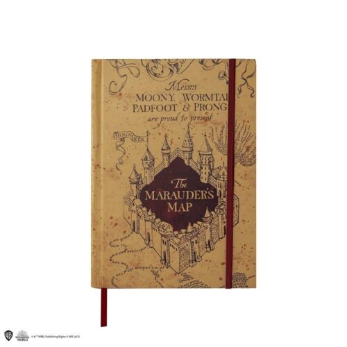 Cuaderno A5 con réplica del Mapa del Merodeador