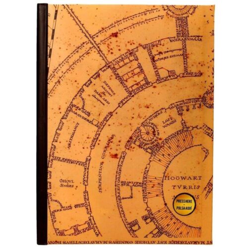 Libreta A5 con luz Mapa del Merodeador