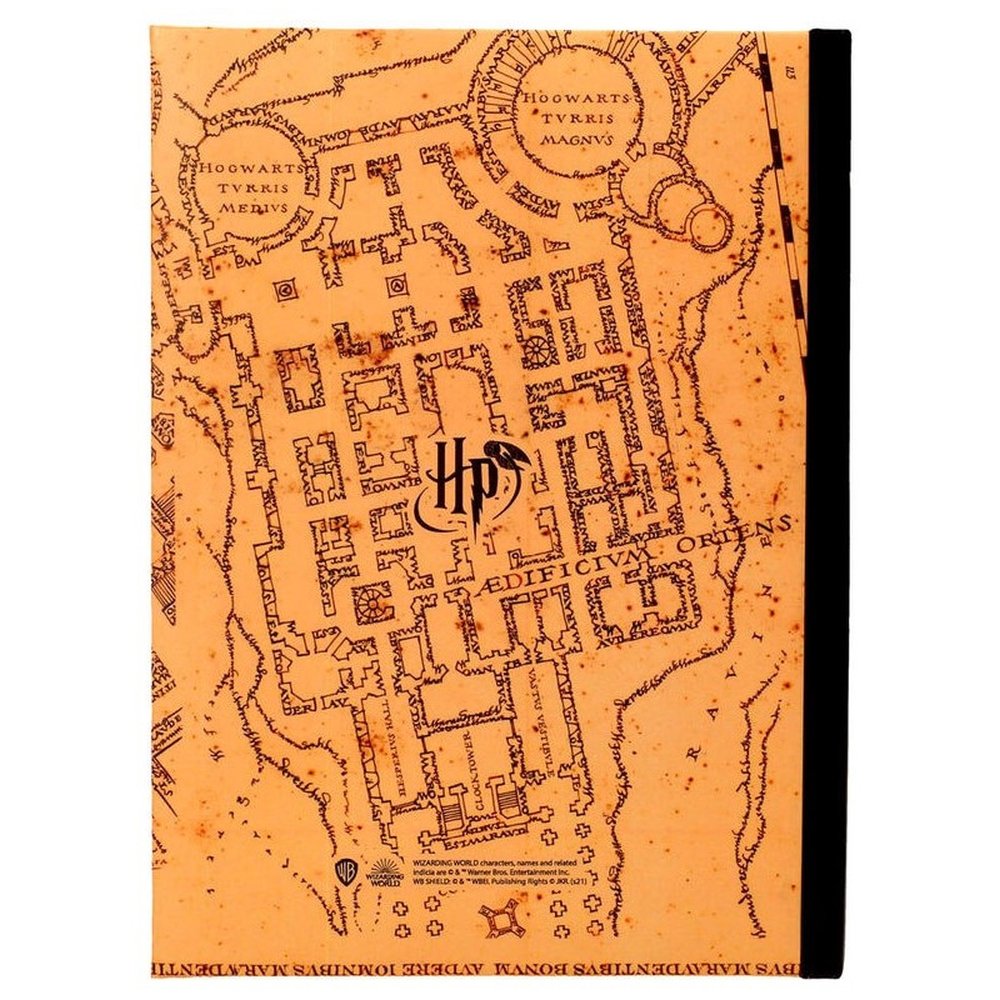 Libreta A5 con luz Mapa del Merodeador 3 Libreta A5 con luz Mapa del Merodeador - Imagen 3