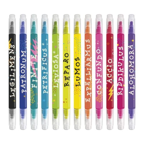 Set de 12 Rotuladores Borrables Harry Potter Hechizos