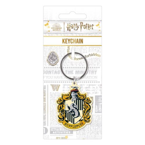 Llavero metálico Hufflepuff Colourful Crest