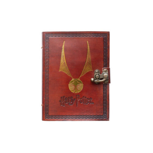 Cuaderno premium Snitch Dorada de PU