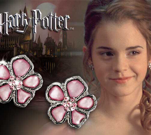 Pendientes de Hermione Baile de Navidad en plata de ley