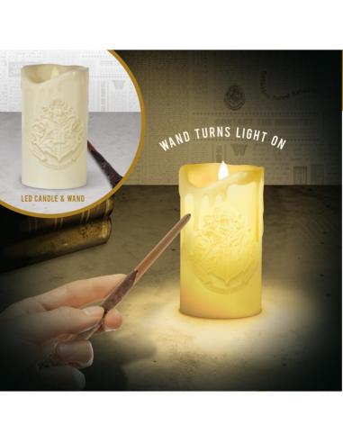Lámpara vela Harry Potter con mando-varita