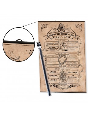 Pack póster Hogwarts School List con colgador