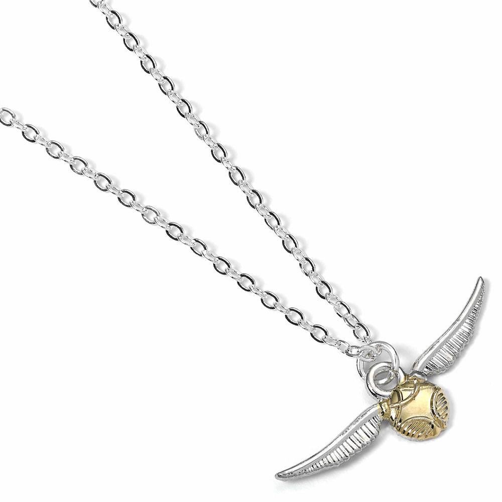 Collar Snitch Dorada bañado en plata - The Carat Shop 1 Collar Snitch Dorada bañado en plata - The Carat Shop