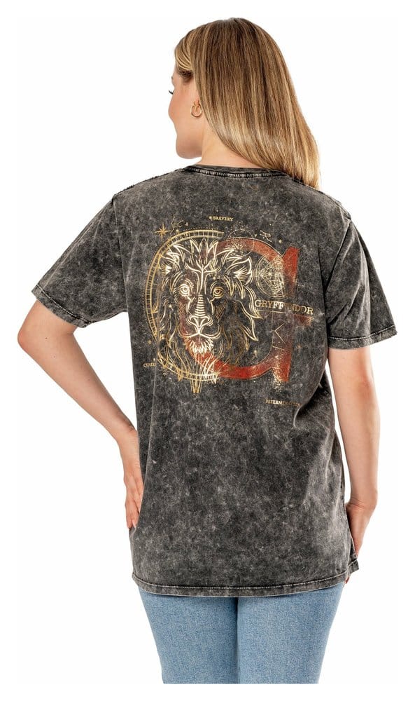 Harry Potter Camiseta Acid Wash Gryffindor Talla L 1 Harry Potter Camiseta Acid Wash Gryffindor Talla L