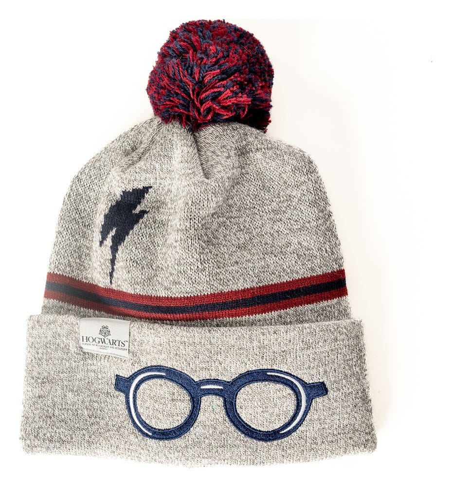 Gorro Harry Potter gris con gafas y cicatriz - CID 1 Gorro Harry Potter gris con gafas y cicatriz - CID