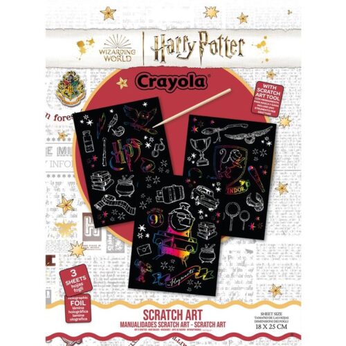 Set de 3 láminas para rascar Harry Potter