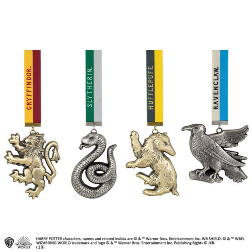 Set 4 adornos mascotas de las casas de Hogwarts
