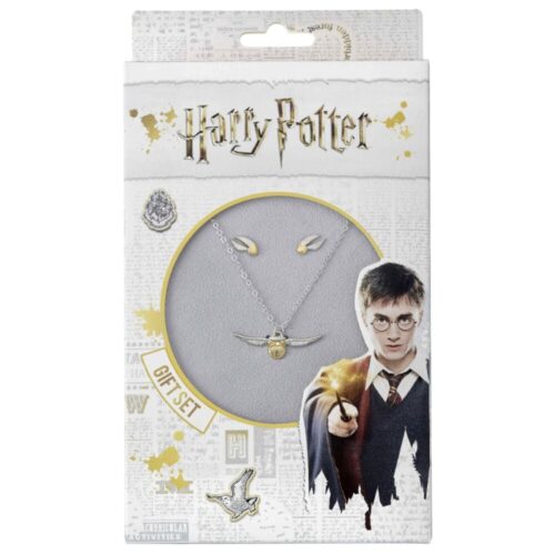 Set collar y pendientes Snitch Dorada