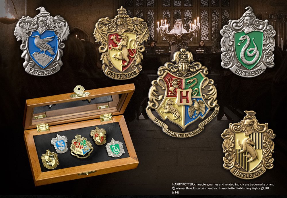 Set de 5 pins Casas de Hogwarts 1 Set de 5 pins Casas de Hogwarts